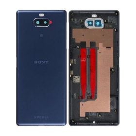 Sony Xperia 10 baksida / batterilucka (blå) (begagnad grade C, original)