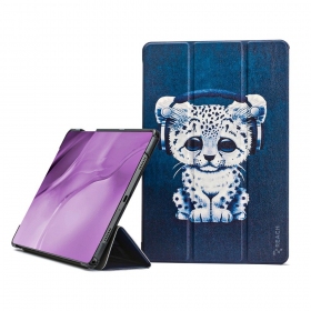 Samsung Galaxy Tab A9+, Tab A11+ fodral -Smart Leather- (sad cat)