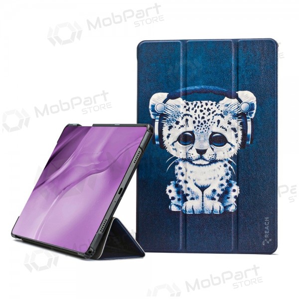 Samsung Galaxy Tab A9+, Tab A11+ fodral -Smart Leather- (sad cat)