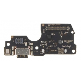 Xiaomi Redmi Note 14 Pro 4G laddarkontakt och mikrofon med flex (service pack) (original)