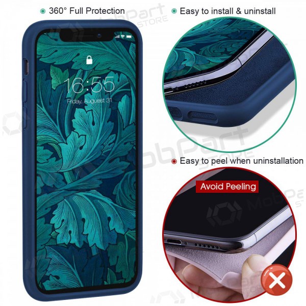 Apple iPhone 13 mini fodral -Liquid Silicone- 1.5mm (mörkblå)