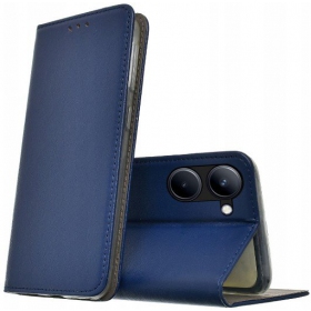 Huawei Y6P fodral "Smart Magnetic" (mörkblå)