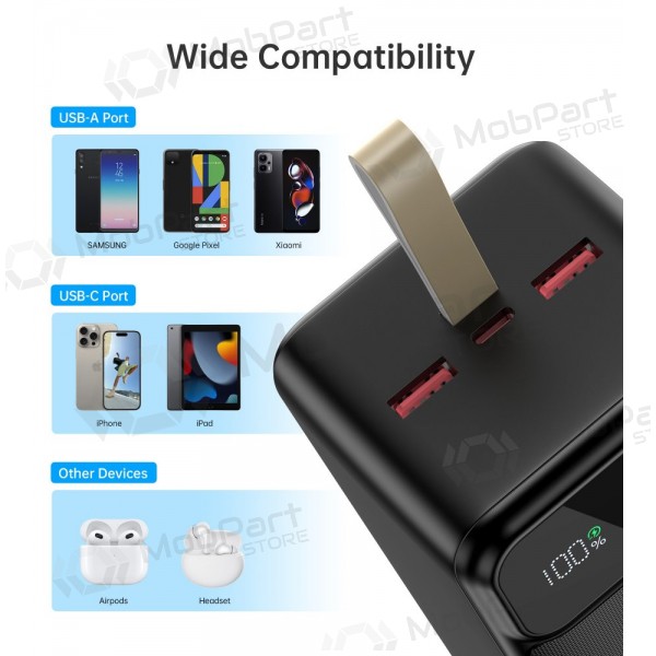 Powerbank Power Bank Choetech B732 22.5W 50000mAh svart