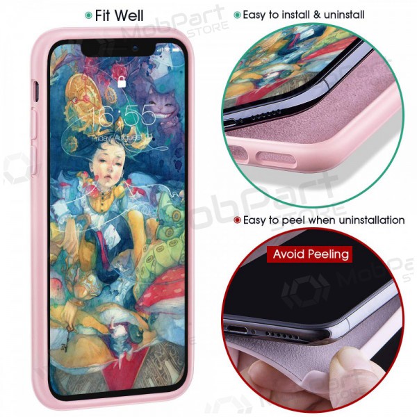 Apple iPhone 13 mini fodral - Liquid Silicone - 1.5mm (rosa)