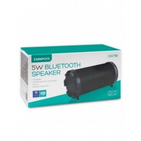 Bluetooth bärbar högtalare OMEGA OG71 BAZOOKA (MicroSD, headset,FM, AUX) (svart)