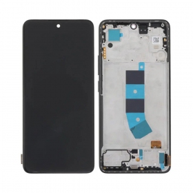 Ekranas Xiaomi Redmi Note 13 4G su lietimui jautriu stikliuku och rėmeliu Midnight Black original (service pack)