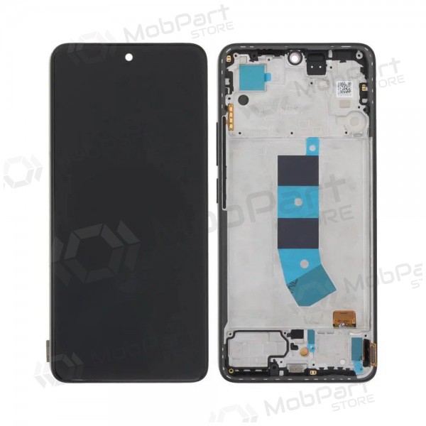 Ekranas Xiaomi Redmi Note 13 4G su lietimui jautriu stikliuku och rėmeliu Midnight Black original (service pack)