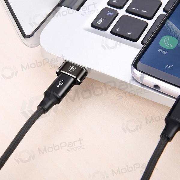 Adapter Baseus Type-C to USB-A svart CAAOTG-01