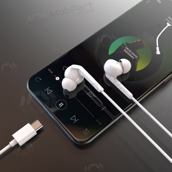 USB-C hörlurar Dudao X3C+ vita