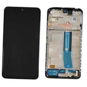 Xiaomi Poco M4 Pro 4G skärm (svart) (med ram) (service pack) (original)