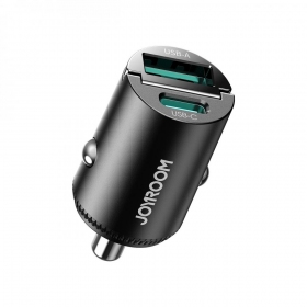 Billaddare Joyroom JR-CCN18 65 W USB-C + USB-A svart