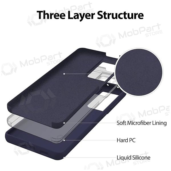 Samsung A725 Galaxy A72 fodral Mercury Goospery "Silicone Case" (mörkblå) Samsung A725 Galaxy A72 fodral Mercury Goospery "Silicone Case" (mörkblå)
