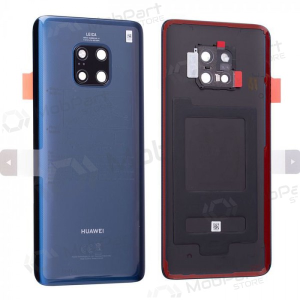 Huawei Mate 20 Pro baksida / batterilucka blå (Midnight Blue) (begagnad grade B, original)