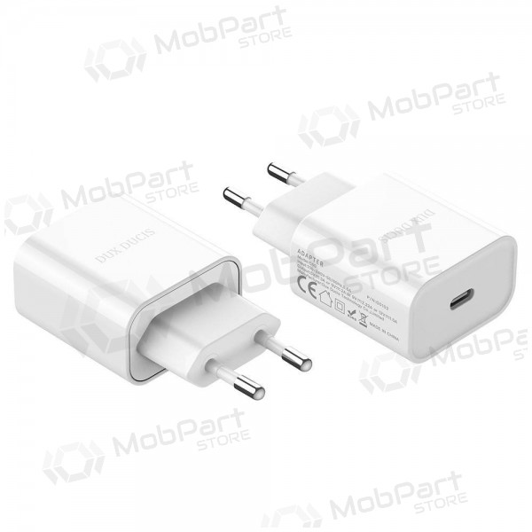 Laddare Dux Ducis C50 PD 20W Quick Charge (vit)