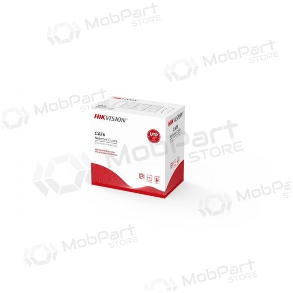 Nätverkskabel Hik-vision UTP 6 (ledare-0.55mm, rulle 305m, inomhus) DS-1LN6-UU