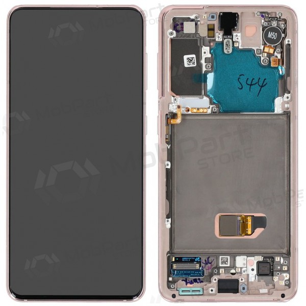 Samsung Galaxy S21 5G skärm (violett) (med ram) (original) Samsung Galaxy S21 5G skärm (violett) (med ram) (original)