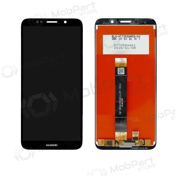 Huawei Y5 2018 / Y5 Prime 2018 / Honor 7S skärm (svart)