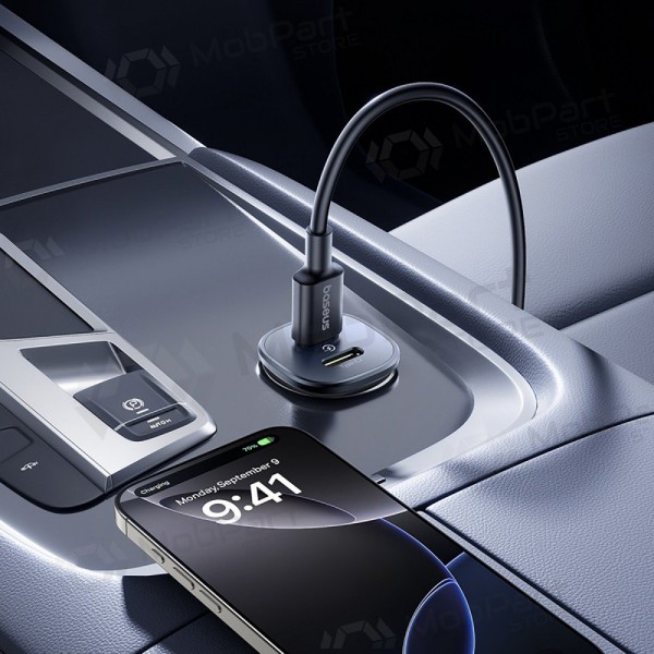 Billaddare Baseus GoTrip 2xUSB-C 30W svart C00072300123-01