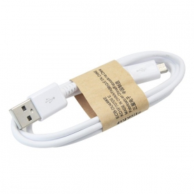 USB kabel microUSB (vit) 1.0m