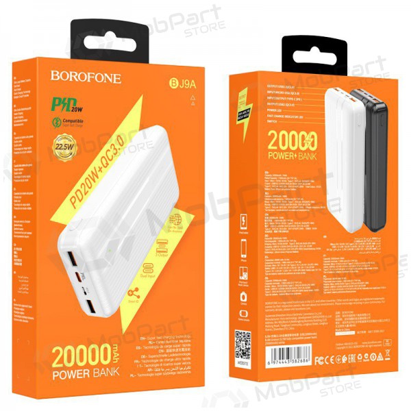 Powerbank Power Bank Borofone BJ9A Type-C PD+Quick Charge 3.0 (3A) 20000mAh vit