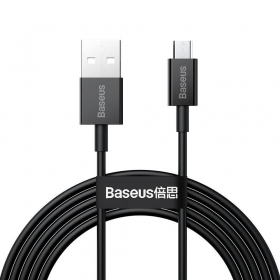 USB kabel Baseus Superior microUSB 2A 2.0m (svart) CAMYS-A01