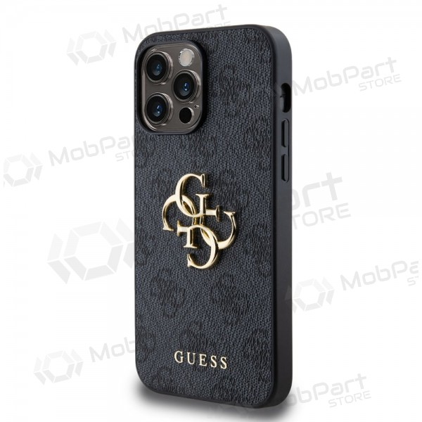 Apple iPhone 14 Pro Max fodral - Guess PU 4G Metal Logo (grå)