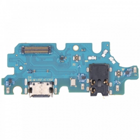 Samsung M135 Galaxy M13 2022 laddarkontakt och mikrofon med flex (service pack) (original)