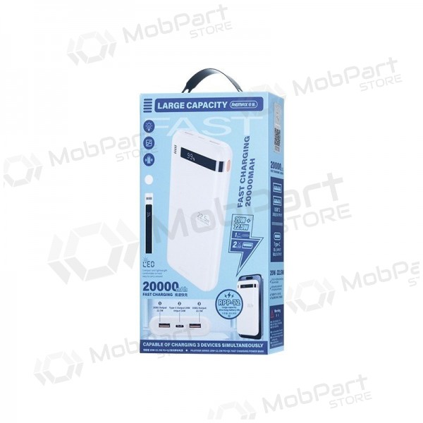 Powerbank Power Bank Remax RPP-72 22.5W 20000mAh svart