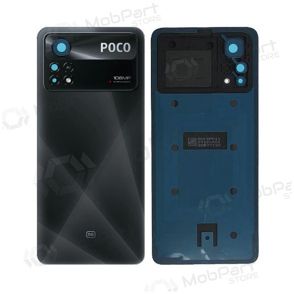 Xiaomi Poco X4 Pro 5G baksida / batterilucka (svart) (original) (service pack) Xiaomi Poco X4 Pro 5G baksida / batterilucka (svart) (original) (service pack)