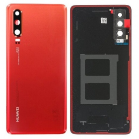 Huawei P30 baksida / batterilucka (oranžinis) (service pack) (original)