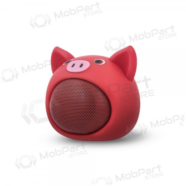 Bluetooth bärbar topphögtalare Forever Sweet Animal Pig Rose ABS-100