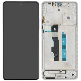 Xiaomi Redmi Note 13 5G skärm (vit) (med ram) (original)