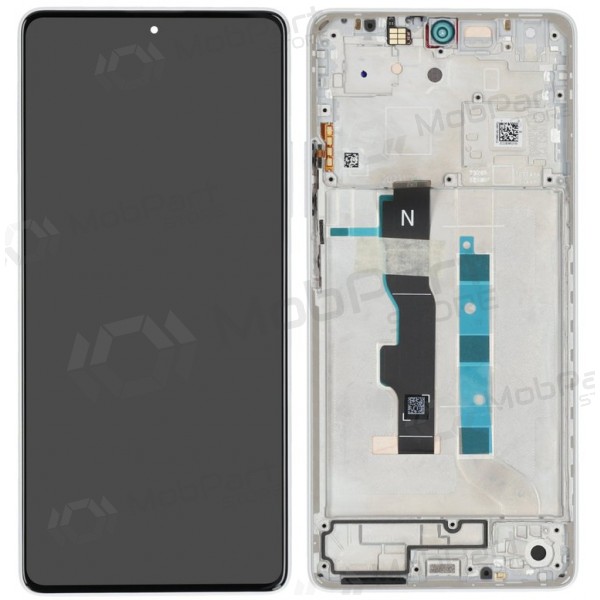 Xiaomi Redmi Note 13 5G skärm (vit) (med ram) (original)