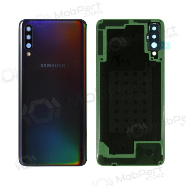 Samsung A705 Galaxy A70 2019 baksida / batterilucka (svart) (begagnad grade B, original)