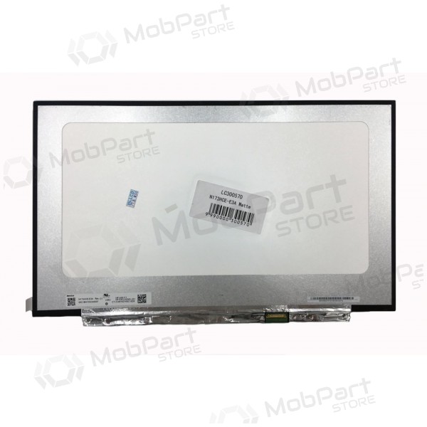 Matrica 17.3" 1920x1080 FULL HD, LED, IPS, SLIM, matinis, 30pin (dešinėje) EDP, A+