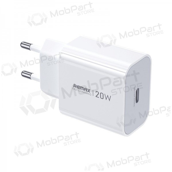 Telefonladdare Remax CA08 20 W USB-C vit