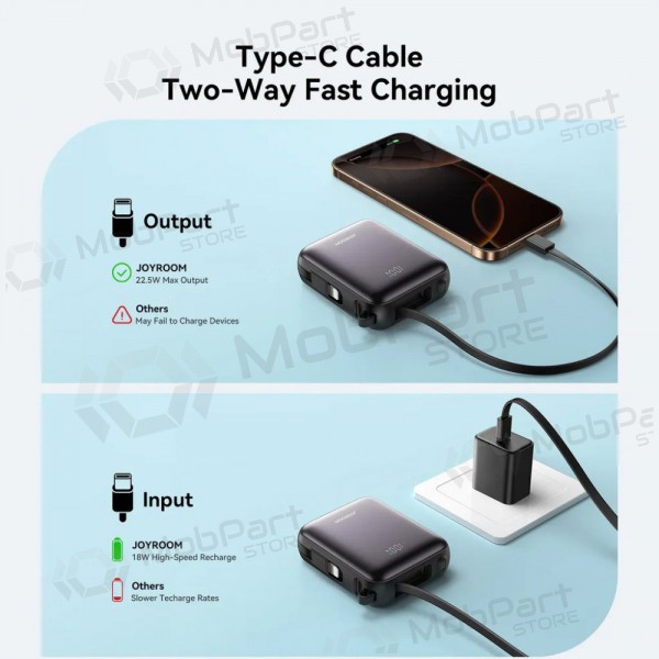 Powerbank Power Bank Joyroom JR-PBF27 22.5W Mini 10000mAh svart