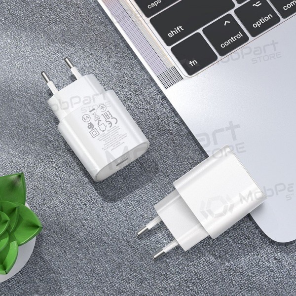 Telefonladdare Hoco N22 25 W USB-C med Lightning-kabel 1 m vit