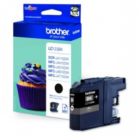 Brother LC 123 - LC123BK, svart bläckpatron för bläckstråleskrivare
