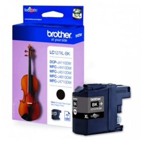 Brother LC 127XL (LC127XLBK), svart bläckpatron för bläckstråleskrivare, 1200 sidor.