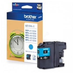Brother LC125XLC (- LC125XLC), cyan bläckpatron för bläckstråleskrivare