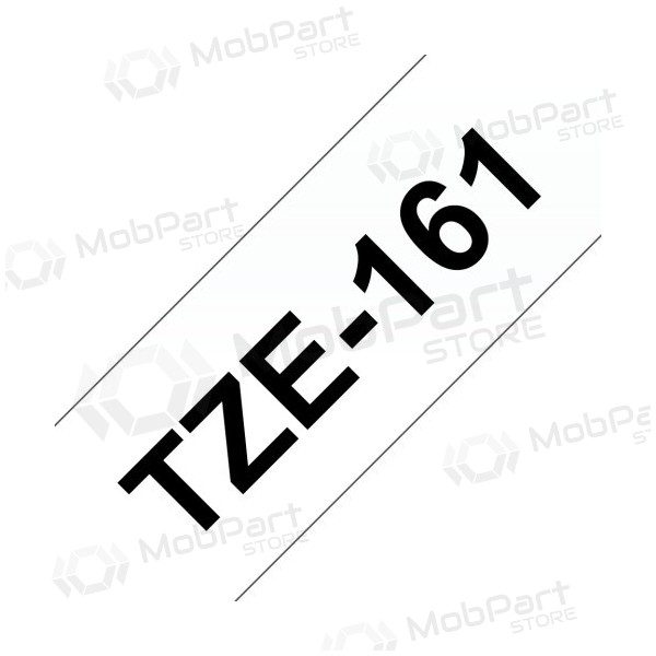 Brother TZe-161 (TZe161) Laminerad märkningsremsa svart på klar, 36 mm, 8 m