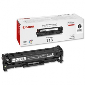 Canon CRG 718 (2662B002) svart patron för laserskrivare, 3400 sidor.