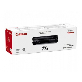 Canon CRG 725 (3484B002) svart patron för laserskrivare, 1600 sidor.