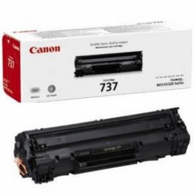 Canon CRG 737 (9435B002) svart tonerkassett för laserskrivare, 2100 sidor.