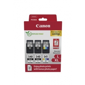 Canon PG-540L/CL-541XL (5224B015) fotovärdepaket bläckpatronset, BK/CMY