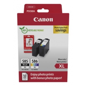 Canon PG-585XL/CL-586XL (6204C005) fotovärdepaket bläckpatronset, BK/CMY