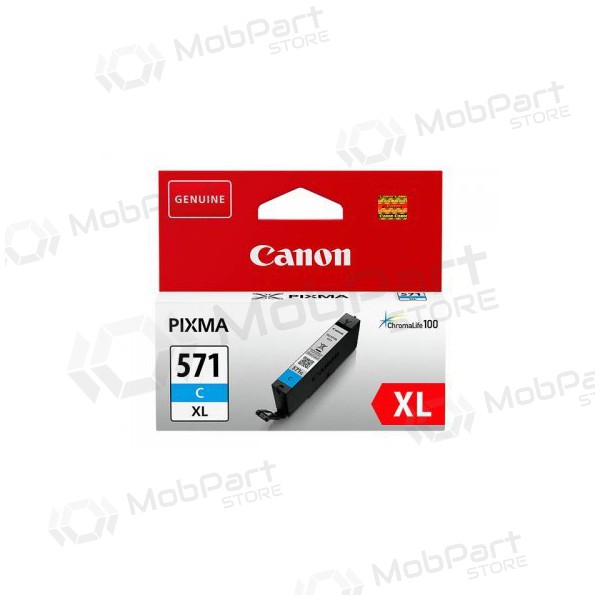 Canon CLI-571XLC (0332C001), cyan bläckpatron för bläckstråleskrivare, 715 sidor.