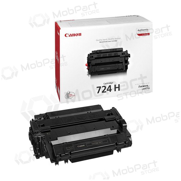 Canon CRG 724H (3482B002) (3482B011) svart patron för laserskrivare, 12500 sidor.