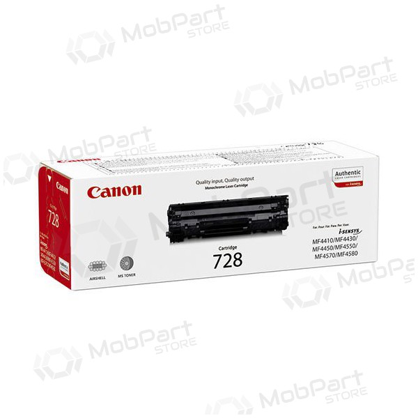 Canon CRG 728 (3500B002) svart patron för laserskrivare, 2100 sidor.